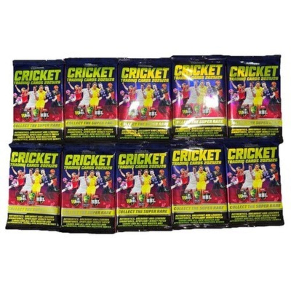 10x Teamcoach Cricket Trading Cards 2025/26 Packs